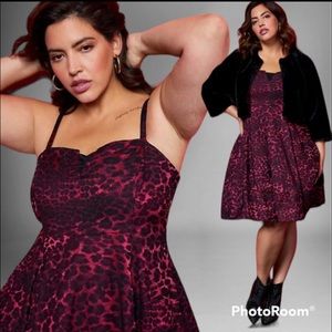 NWT in original packaging Betsey Johnson Leopard Babydoll Mini Dress